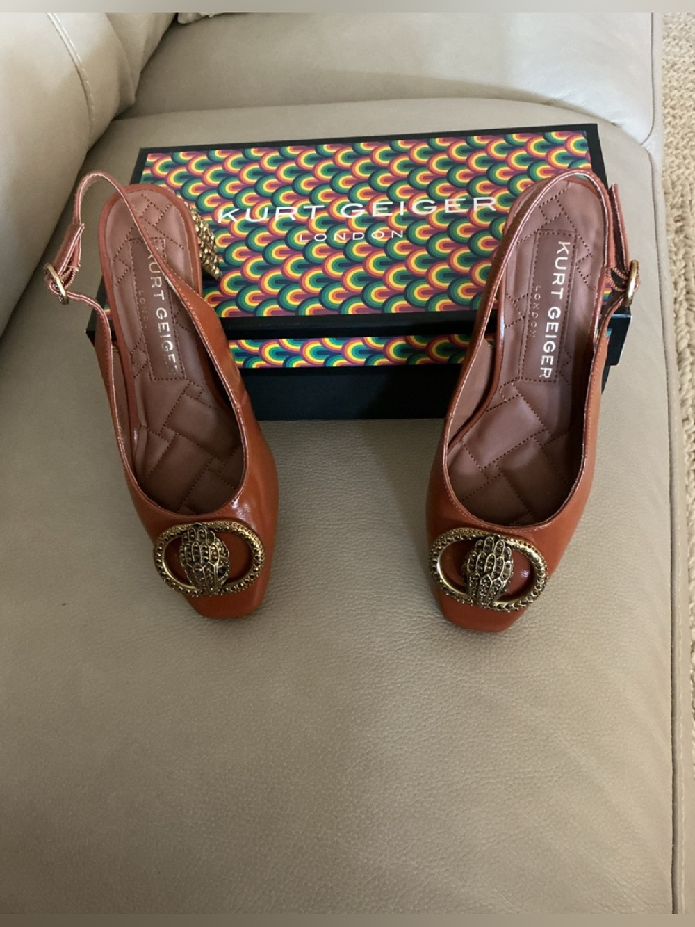 Kurt Geiger Chelsea Block Slingback Shoe